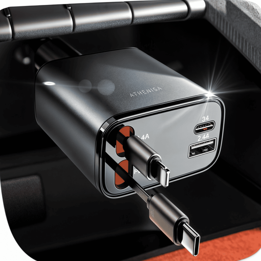 4 in 1 Retractable Car Charger